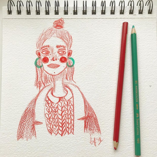 Zidny Lathifa/sumber: insragram.com/zidnylthfa Gambar karya Zidny Lathifa