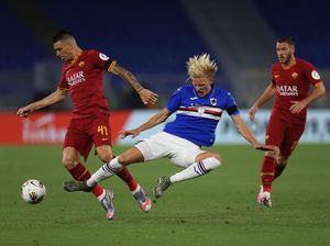AS Roma Vs Sampdoria: Brace Dzeko Menangkan Giallorossi 2-1
