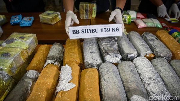 Bareskrim Gagalkan Peredaran Sabu 159 Kg