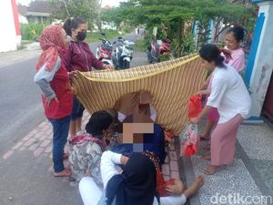 Pengakuan Ibu yang Melahirkan di Trotoar Ditolong Kades Blitar