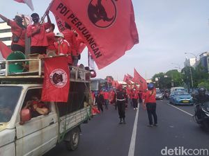 Massa DPC PDIP Jaktim Sampaikan Pernyataan Sikap, Ini Isinya