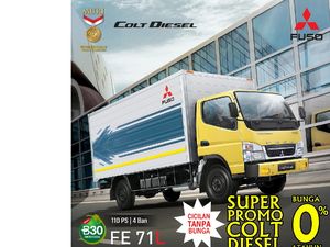 Cicilan Bunga 0% Setahun, Mitsubishi Colt Diesel Cocok buat Pebisnis