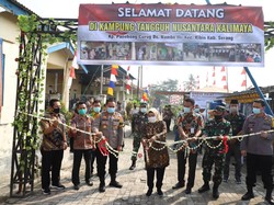 Dukung Program Polri, Bupati Serang Resmikan Kampung Tangguh