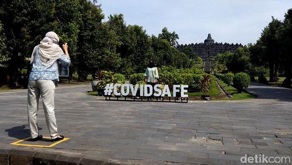 Sepinya Candi Borobudur saat Uji Coba Pembukaan