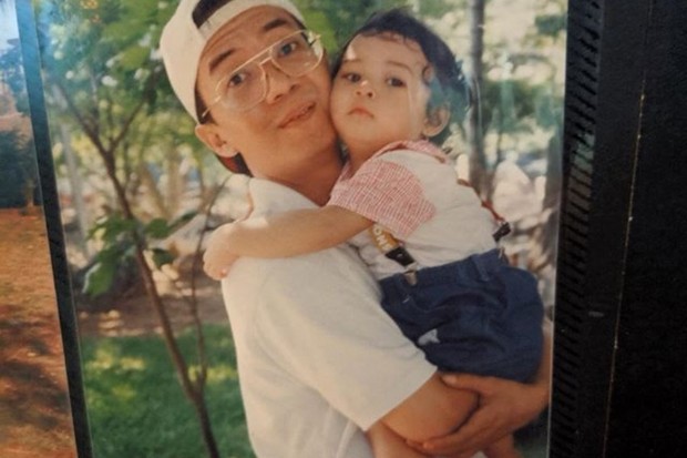 Artis Indonesia Anya Geraldine bersama sang ayah
