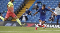 Chelsea memimpin sejak babak pertama. Christian Pulisic memberi keunggulan di menit ke-36. AP Photo/Paul Childs,Pool.