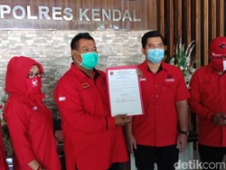 Minta Pembakaran Bendera Partai Diusut Tuntas, PDIP Kendal Datangi Mapolres