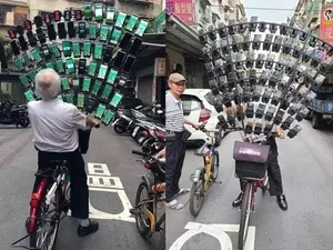 Gokil! Kakek Ini Main Pokemon Go Pakai 64 Ponsel