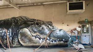 Ketika Bangunan Terbengkalai Disulap Dengan Seni Grafiti  3D