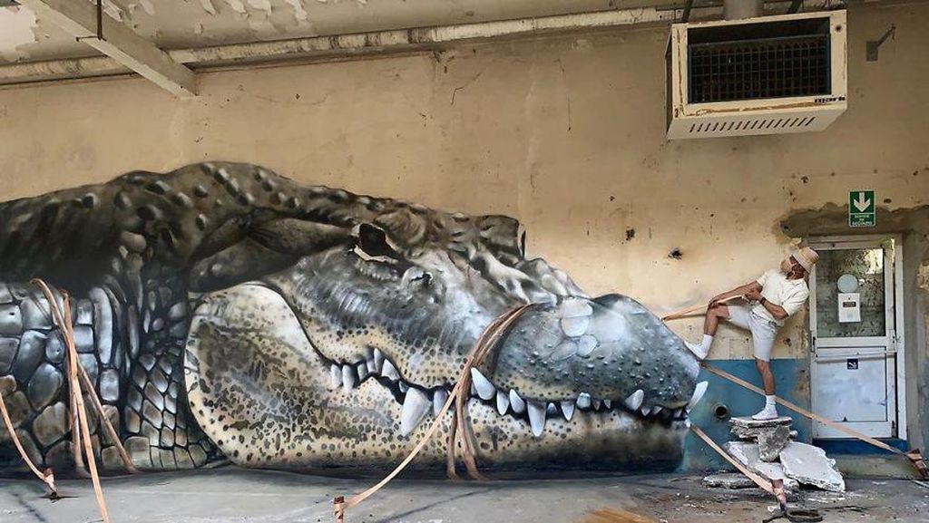 Ketika Bangunan Terbengkalai Disulap Dengan Seni Grafiti  3D Ketika Bangunan Terbengkalai Disulap Dengan Seni Grafiti  3D