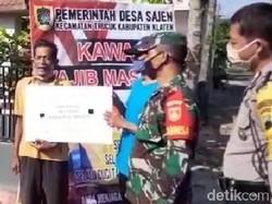 Kena Razia Tak Pakai Masker, Warga di Klaten Wajib Lantunkan Pancasila