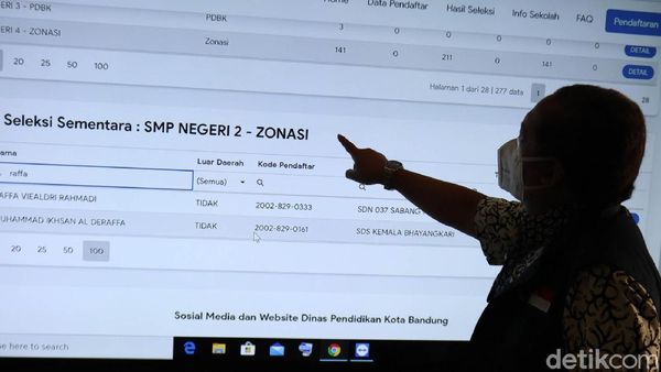 Wawali Bandung Tinjau Pelaksanaan PPDB Hari Terakhir