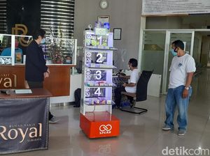 Robot SPERO UK Petra Siap Bantu Nakes RS Royal Tangani Pasien COVID-19