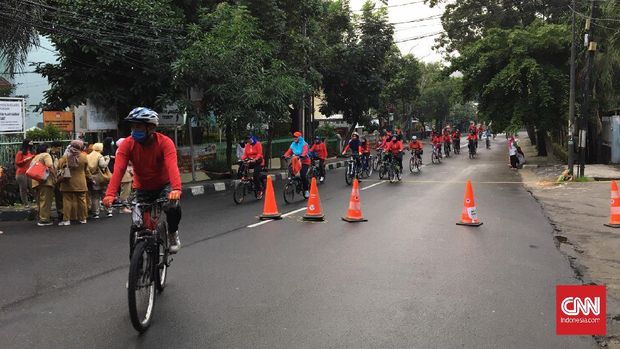 Car Free Day Minggu 28 Juni di Jakarta Selatan.