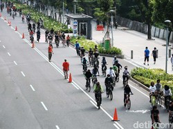 Pemprov DKI Siapkan Jalur Sepeda Permanen di Sudirman-Thamrin