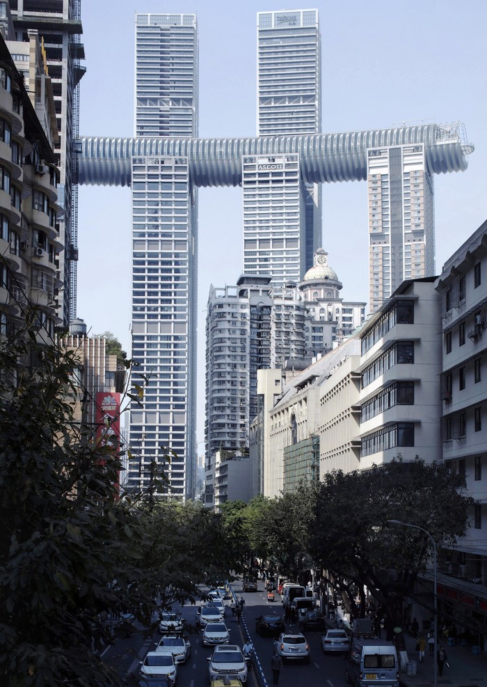 Jembatan raksasa ini namanya Crystal Skybridge. Dia menghubungkan empat gedung pencakar langit setinggi 250 meter. Berikut penampakannya.