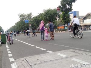 Masih Ada Anak Kecil di CFD Jalan Pemuda, Dishub: Sudah Kami Imbau untuk Pulang