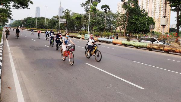 Potret CFD di Jalan Benyamin Sueb Kemayoran