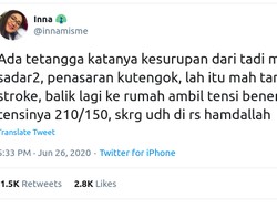 Viral, Pria Kena Stroke Sampai Tak Sadar Malah Disangka Kesurupan