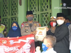 Jelang HUT Bhayangkara, Ditlantas Polda Metro Sebar 22 Ton Beras ke Pesantren