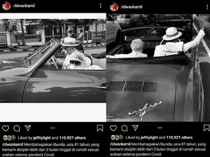 So Sweet, Ridwan Kamil Ajak Ibu Keliling Kota Bandung Naik Mobil Tua