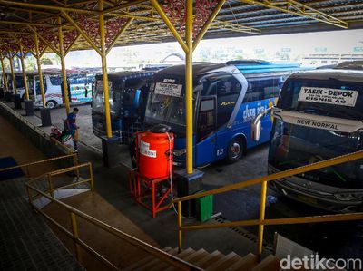 Begini Aktivitas di Terminal Jatijajar Depok Saat New Normal
