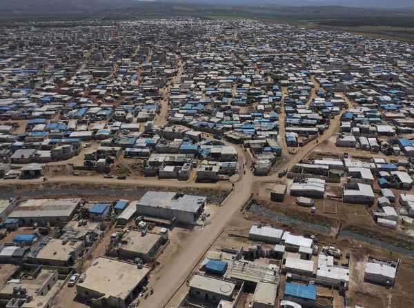 Potret Kamp Pengungsian Idlib Suriah dari Atas