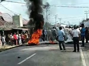 6 Polisi Luka-luka Saat Amankan Demo Ricuh di Madina