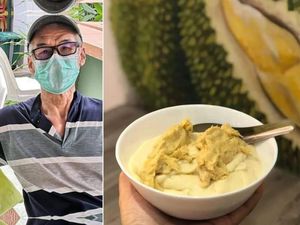 Pasien Corona Tertua di Singapura Ini Pesta Durian Usai Sembuh