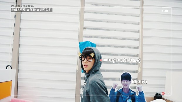 Boygroup ASTRO menangkap serangga/ Foto: YouTube channel ASTRO 아스트로 idol K-Pop, Cha Eun Woo ASTRO bersama rekan grupnya, ASTRO, bekerja sama dalam menangkap seekor serangga