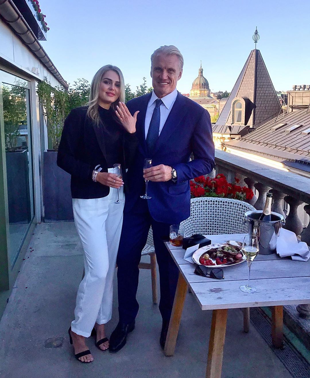 Dolph Lundgren dan Emma Krokdal