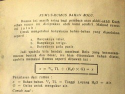 Susah Banget! Rumus Resep Bolu Ini Mirip Rumus Matematika