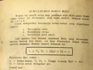 Susah Banget! Rumus Resep Bolu Ini Mirip Rumus Matematika Susah Banget! Rumus Resep Bolu Ini Mirip Rumus Matematika