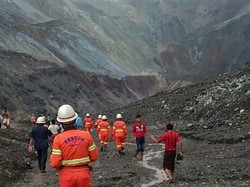 113 Orang Tewas Akibat Tanah Longsor di Tambang Batu Giok Myanmar