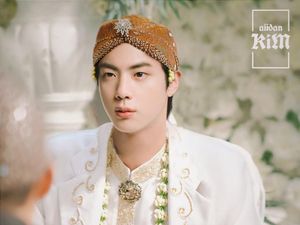 Begini Komentar Jin BTS Saat Melihat Fotonya Diedit Jadi Pengantin Jawa