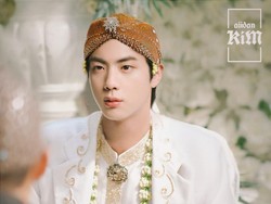 Begini Komentar Jin BTS Saat Melihat Fotonya Diedit Jadi Pengantin Jawa