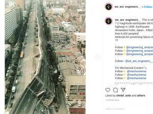 Saat Jalanan Layang di Jepang Dihantam Gempa 7,1 Skala Richter Saat Jalanan Layang di Jepang Dihantam Gempa 7,1 Skala Richter