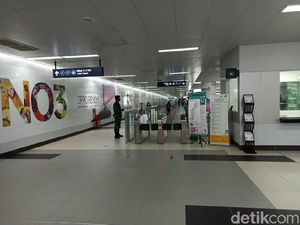 PSBB Transisi Diperpanjang, Begini Suasana di MRT Jakarta
