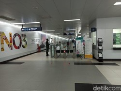 PSBB Transisi Diperpanjang, Begini Suasana di MRT Jakarta