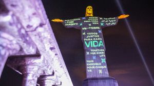 Patung Kristus di Rio Refleksikan Penghormatan untuk Korban Corona