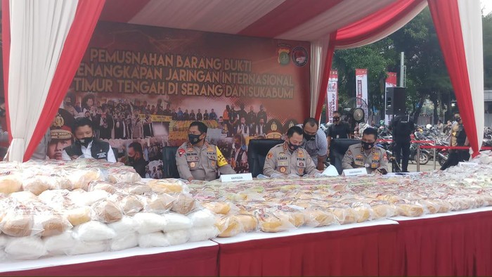 Pemusnahan Narkoba di Polda Metro Jaya