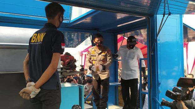 Pemusnahan Narkoba di Polda Metro Jaya