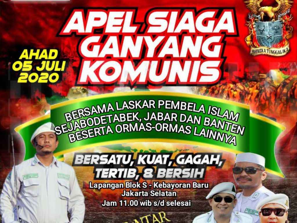 Gelar Apel Ganyang Komunis, PA 212 dkk Janji Akan Jaga Ketertiban Gelar Apel Ganyang Komunis, PA 212 dkk Janji Akan Jaga Ketertiban