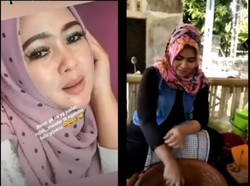 Mirip Syahrini, Penjual Rujak Berparas Cantik Ini Jual Rujak Inces
