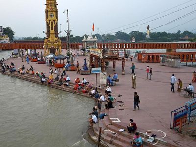 Foto: Sungai Gangga yang Sepi