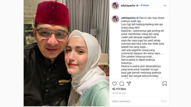 Unggahan Adelia Pasha