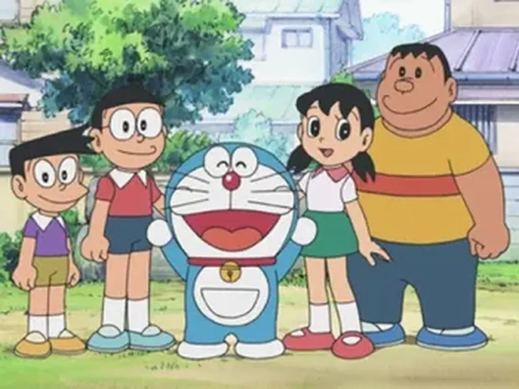 Ketika Doraemon dan Nobita Ingatkan New Normal di Kereta