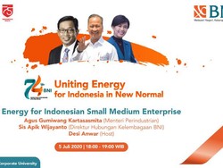 Menperin Bahas Upaya Penyelamatan IKM & UMKM di Live Streaming HUT ke-74 BNI