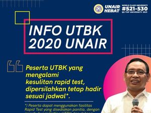 Unair Fasilitasi Peserta UTBK yang Kesulitan Rapid Test
