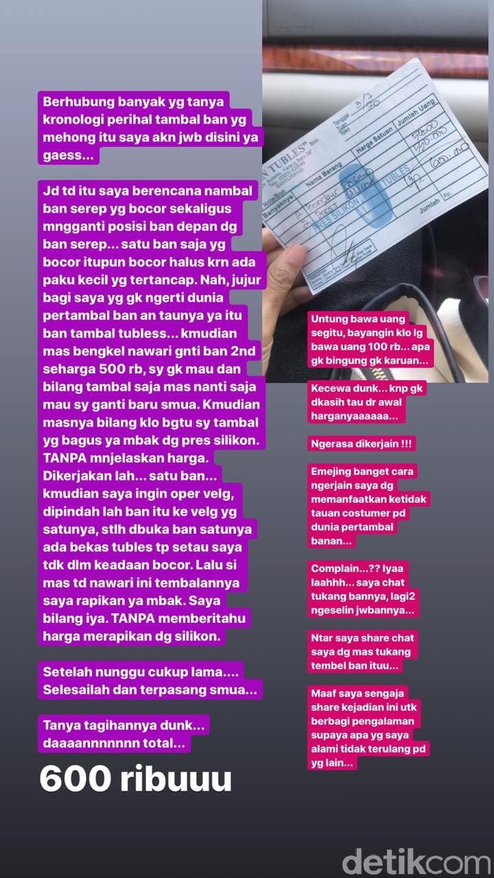 viral tambal ban 600 ribu